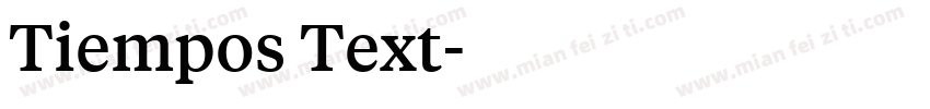 Tiempos Text字体转换